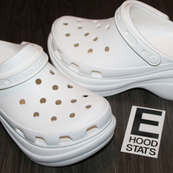 CROCS Shoes - ❌S⭕️LD❌Classic Bae White Platform Crocs Clog Womens Size 8